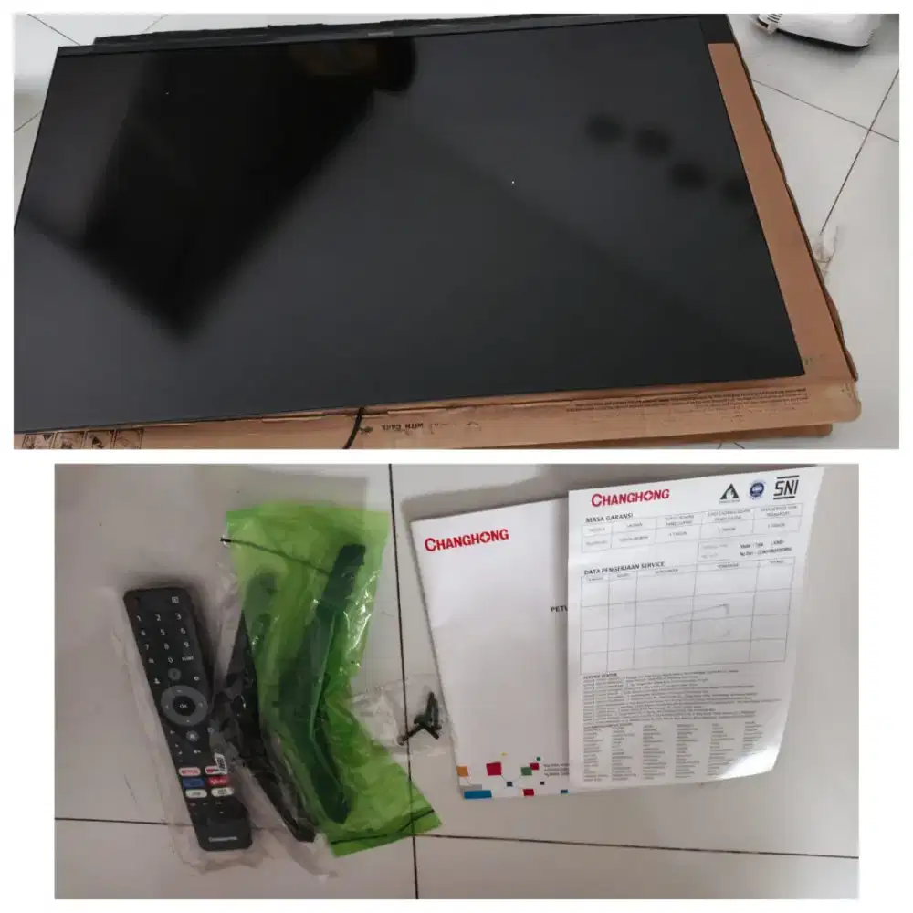 Masih Baru Android tv Changhong 43 inchi