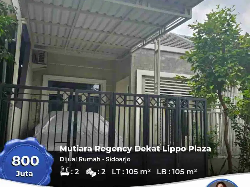 Murah.. Murah Dijual Rumah Mutiara Regency selangkah ke Lippo Mall Sda