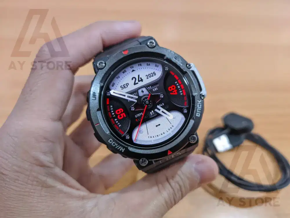 Smartwatch Amazfit T-rex 2 Ember black second