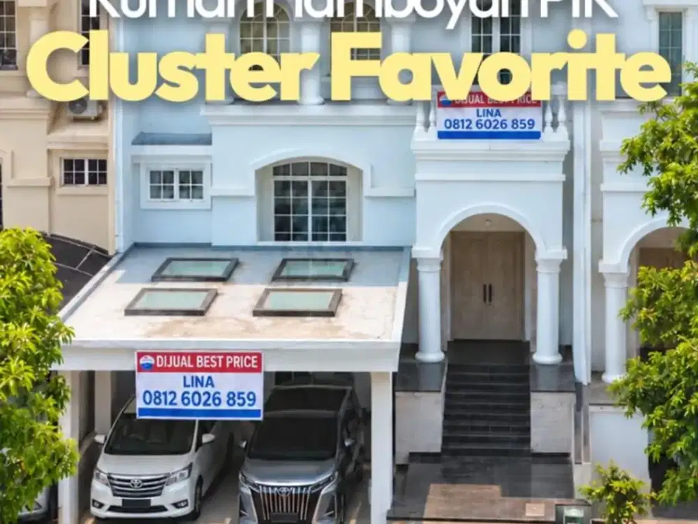 Dijual Rumah PIK BGM Flamboyan UK 180 m2 Full Bangunan 3lt Elegant