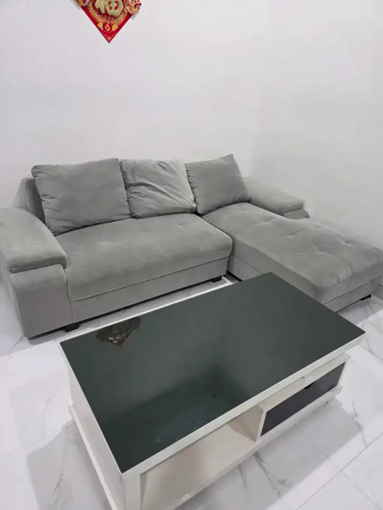 Sofa L Sudut Vassa + Meja Tamu