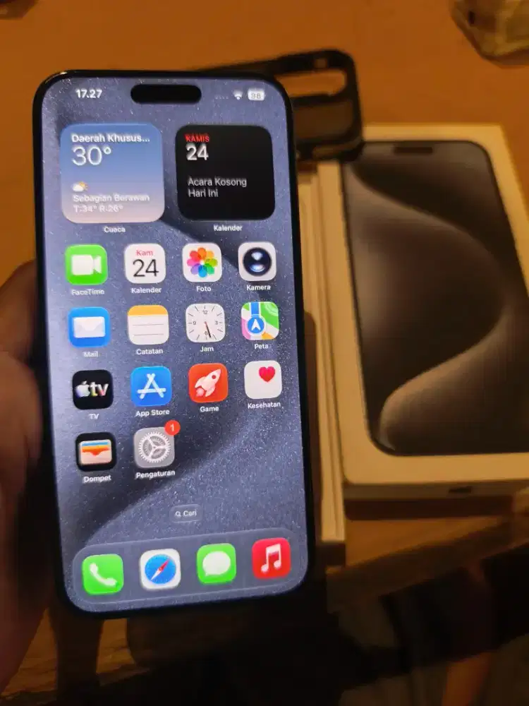 Iphone 15 pro max blue 512 gb ibox resmi