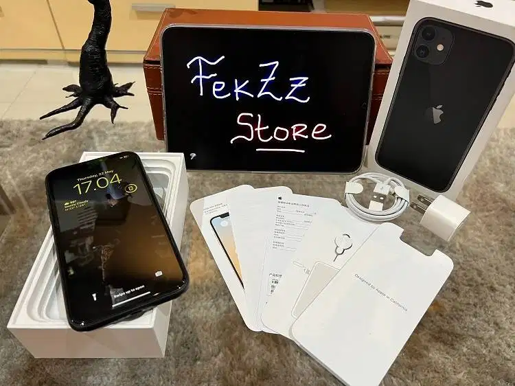 iPhone 11 128Gb Black Dual sim nano Fullset Original - NO MINUS !!