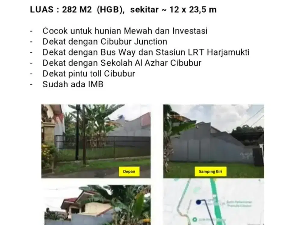 Tanah Kavling DRPD Cibubur
