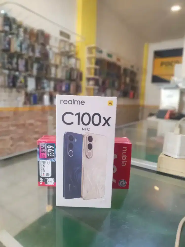 REALME C100X 6/128 promo+bonus cash & credit garansi Resmi