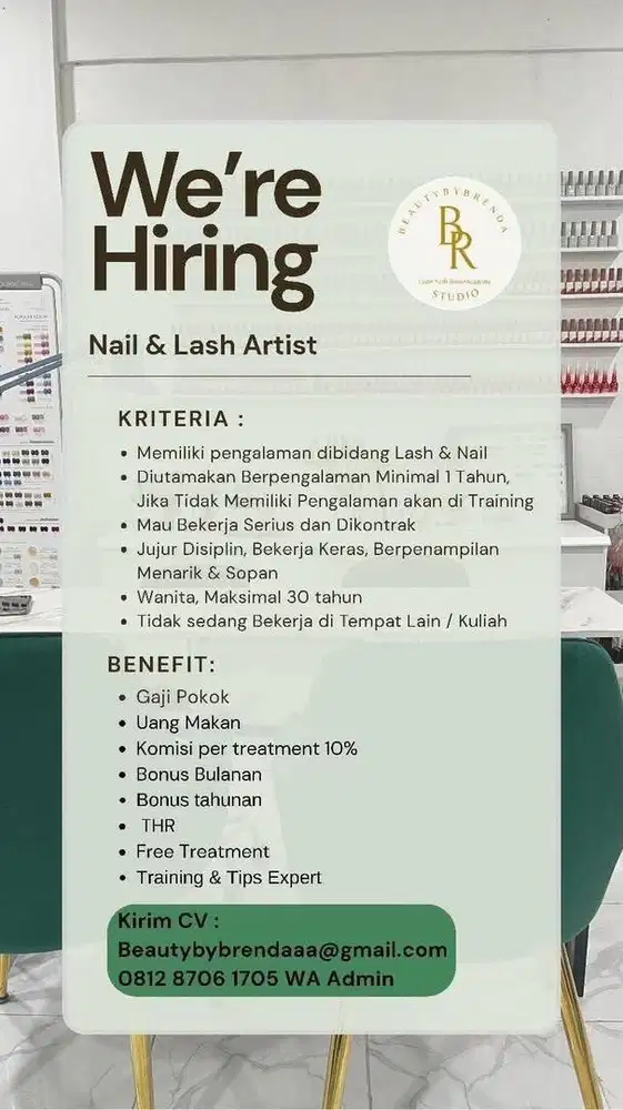 Loker Eyelash dan Nailart Tangerang