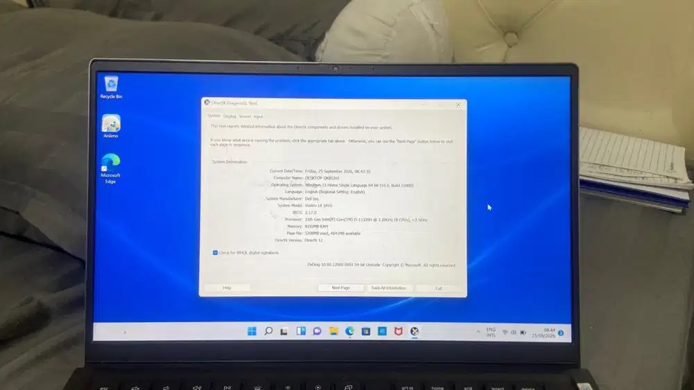 DIJUAL DELL VOSTRO 14 5410 – CORE i5 / RAM 8GB
