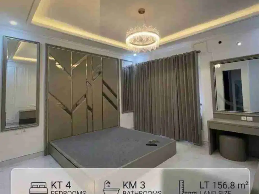 Rumah 2 Lantai Semi Furnish SHM Dekat Unair, Tambaksari