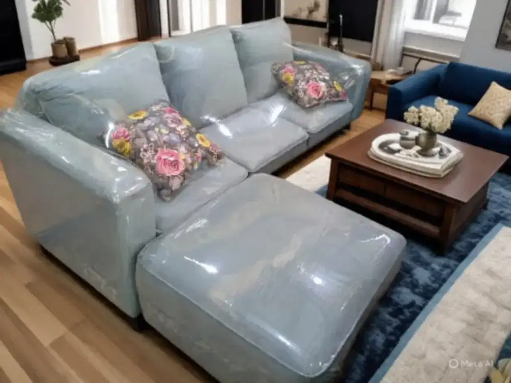 Sofa L prada putusan puff