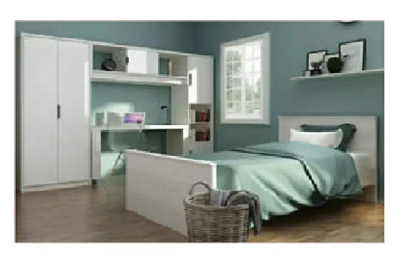 INFORMA Sauvoy Bedset Kamar Tidur Anak White Oak Furniture