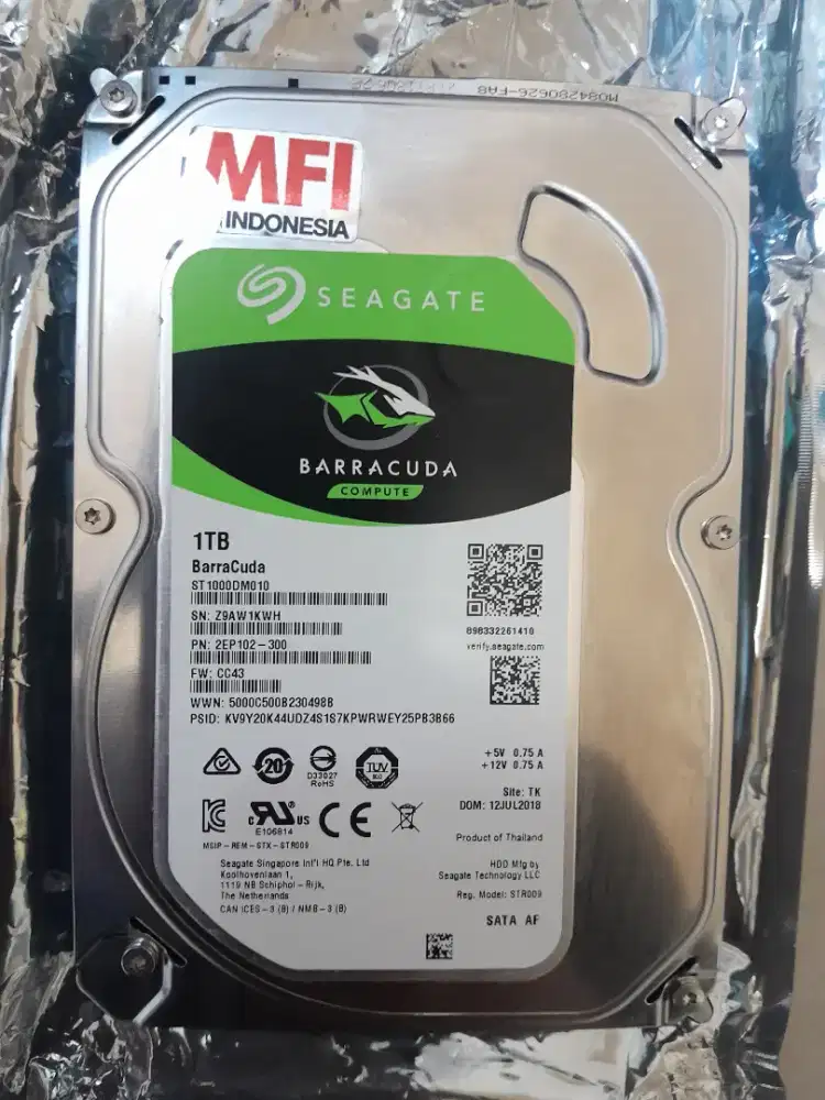 HDD BARRACUDA 3,5 DESKTOP 1 TB  MFI