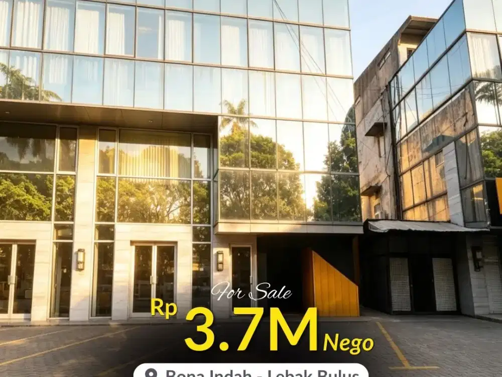 DIJUAL | RUKO 3 LANTAI + ROOFTOP BONA INDAH