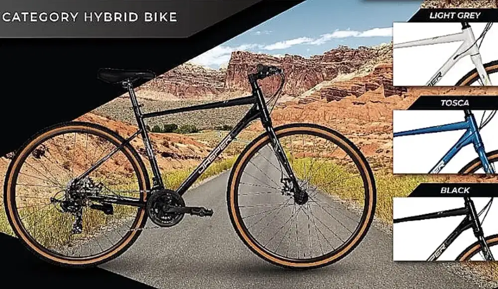 Hybrid Bike Element Jasper S 700c Shimano 3x8speed Disc Brake
