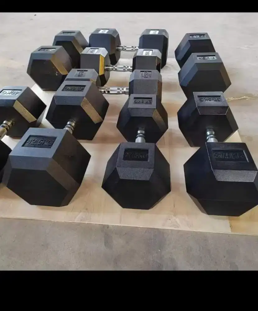 Dumble hexagonal komersial fitness import