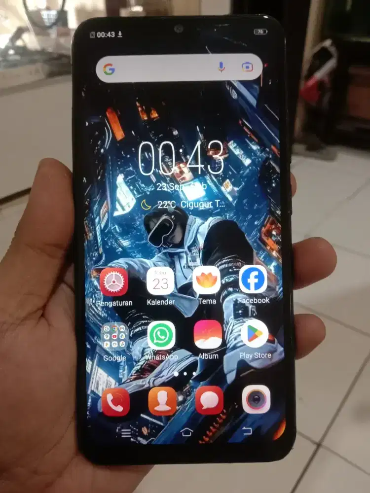 Vivo Y91c 4G 2/32 layar 6.2 inchi mulus