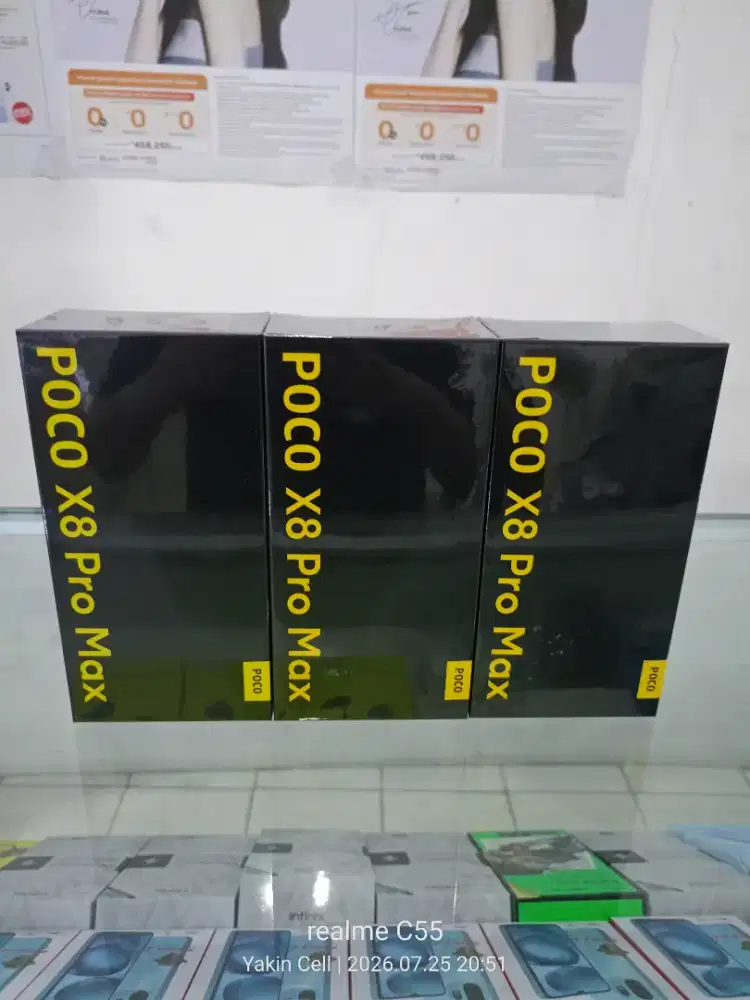 Poco X8 Pro Max 5G 12/512 GB Dimensity 9500s Batre 8500  Garansi Resmi