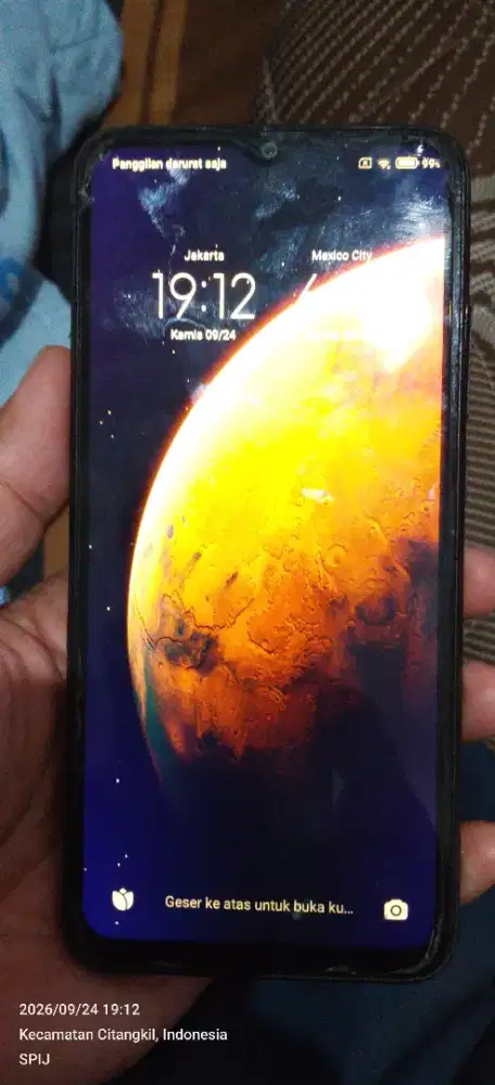 Hp Redmi 9C warna hitam