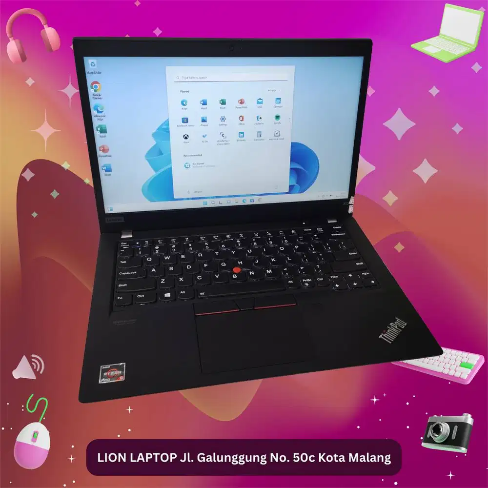 RAM 32GB AMD Ryzen 5 PRO-4650U Lenovo Thinkpad X13 SSD 256GB [24|09]