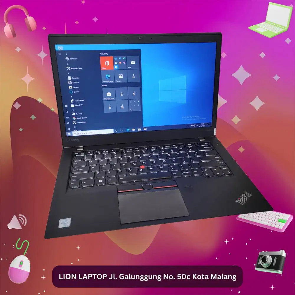 RAM 8GB SSD 256GB Core i5 Slim Lenovo Thinkpad T460s [24|09]