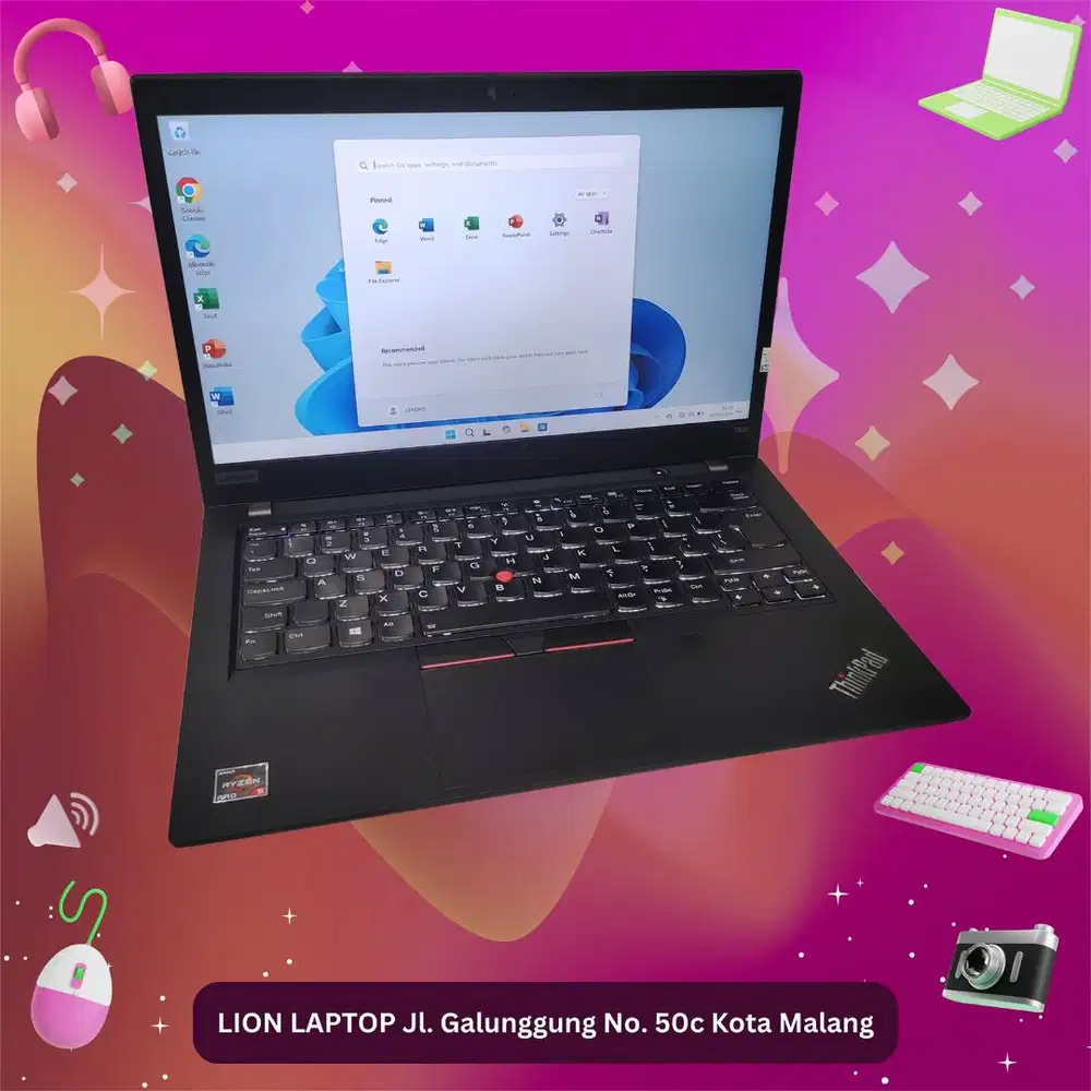 RAM 16GB AMD Ryzen 5 PRO VGA 2GB Lenovo Thinkpad T495 [24|09]