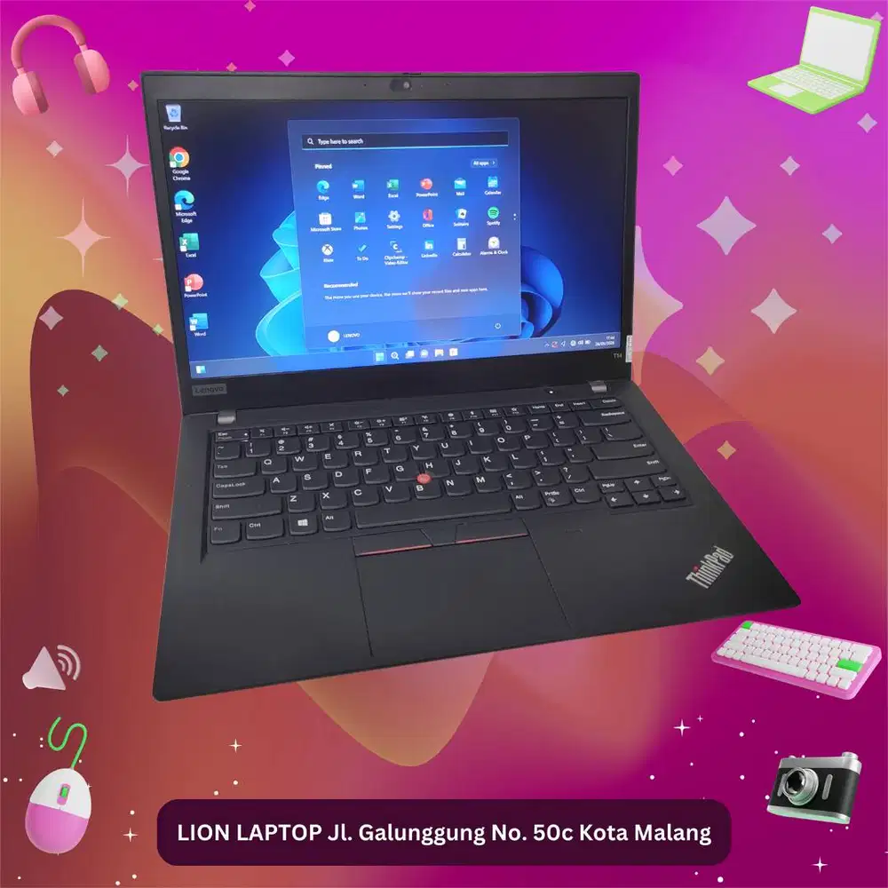 RAM 16GB Core i5 Gen 10 SSD 256GB Lenovo Thinkpad T14 gen 1 [24|09]