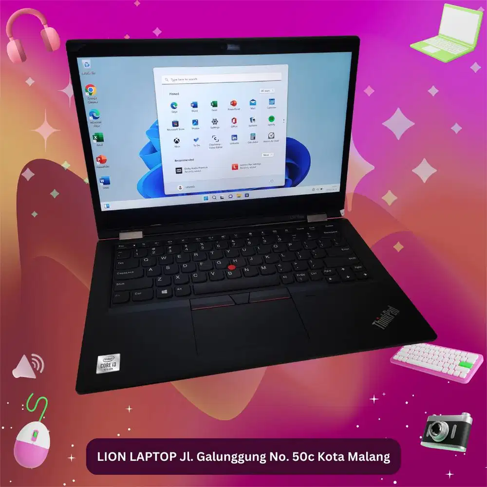 Core i3 Gen 10 Flip 360° Include Stylus Lenovo Thinkpad YOGA L13 [24|0