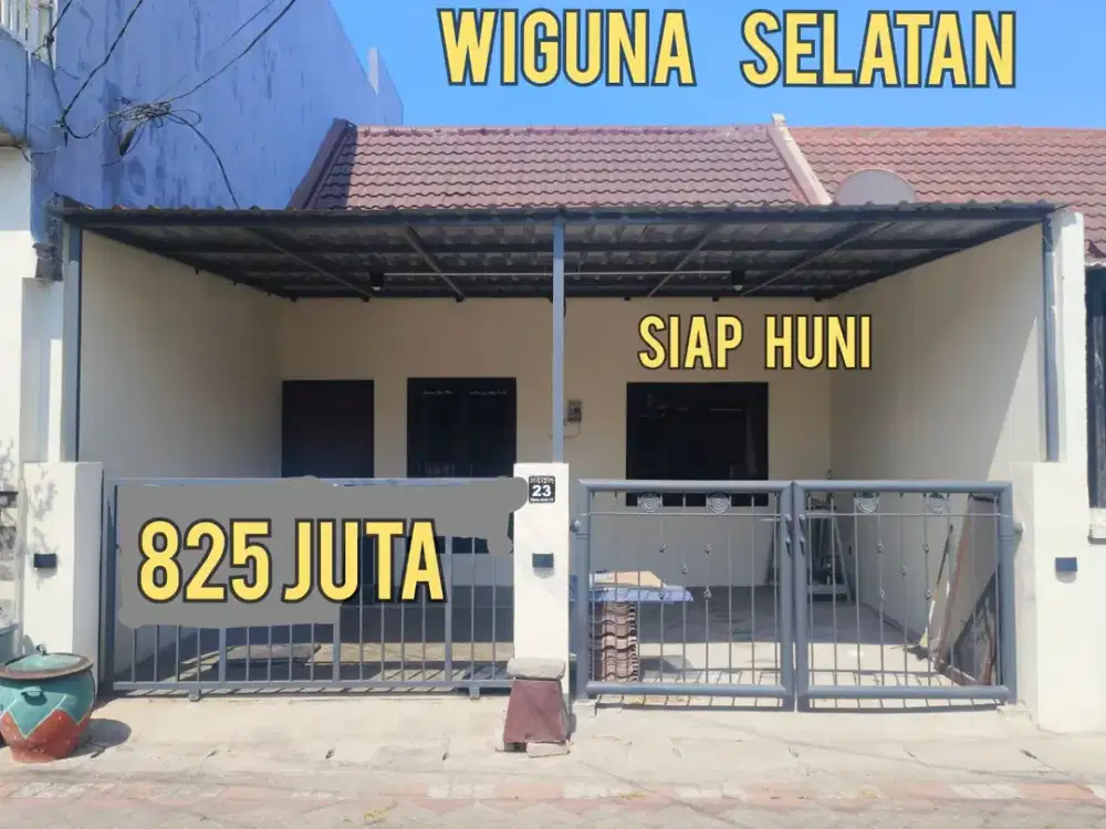 MURAHHH BARU GRESS. RUMAH WIGUNA RUNGKUT GUNUNG ANYAR SURABAYA TIMUR. DEKAT UPN, TOL, BANDARA JUANDA, MERR, MEDOAKAN, Dll