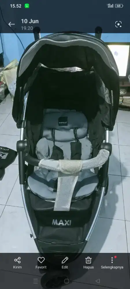 Stroller Babyelle Preloved Kondisi Mulus