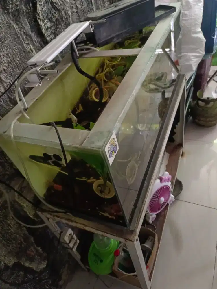 Jual aquarium set sama meja 100x40