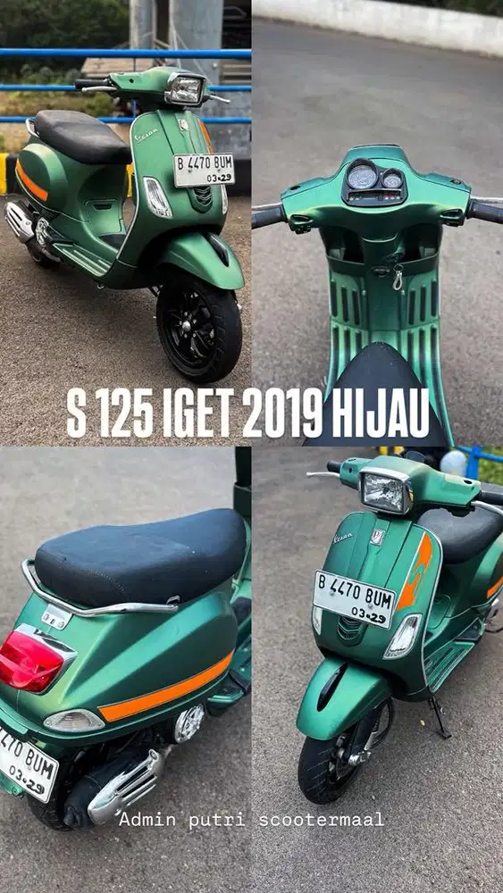 PIAGGIO VESPA S 125 IGET 2019 HIJAU