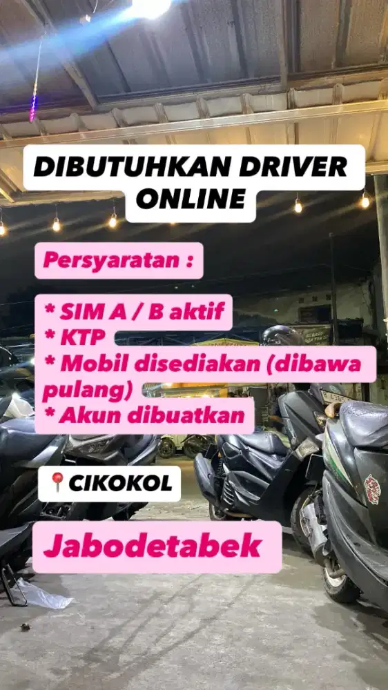 DIBUTUHKAN DRIVER