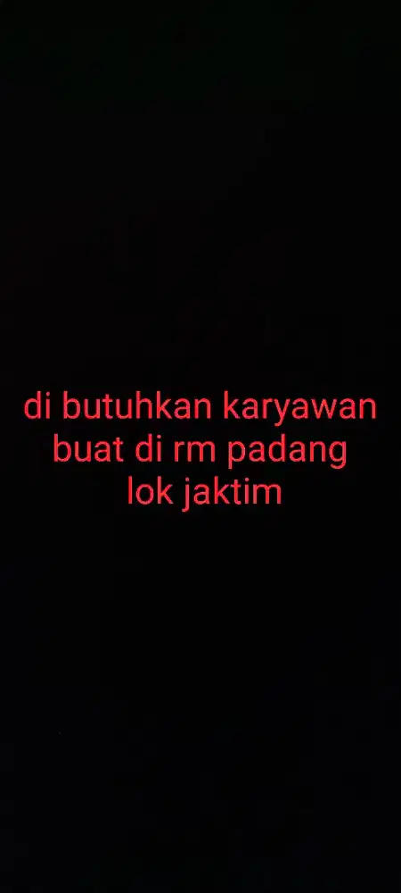 lowongan kerja di warung padang