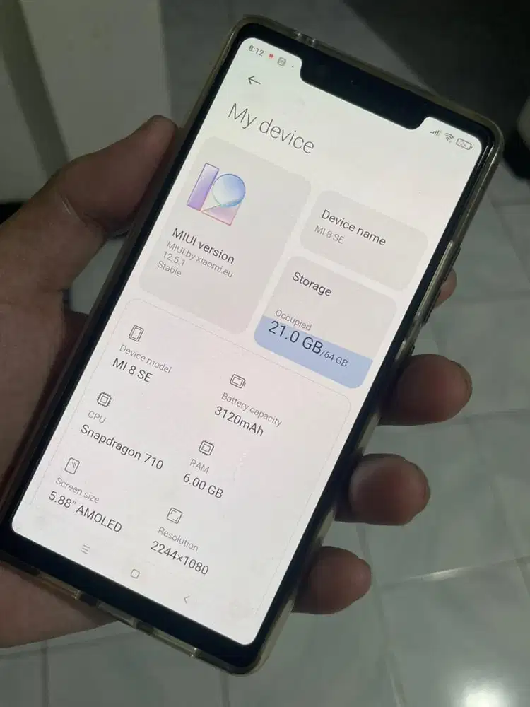 MI 8 SE 6/64 Super Amoled Original Sinyal Aman