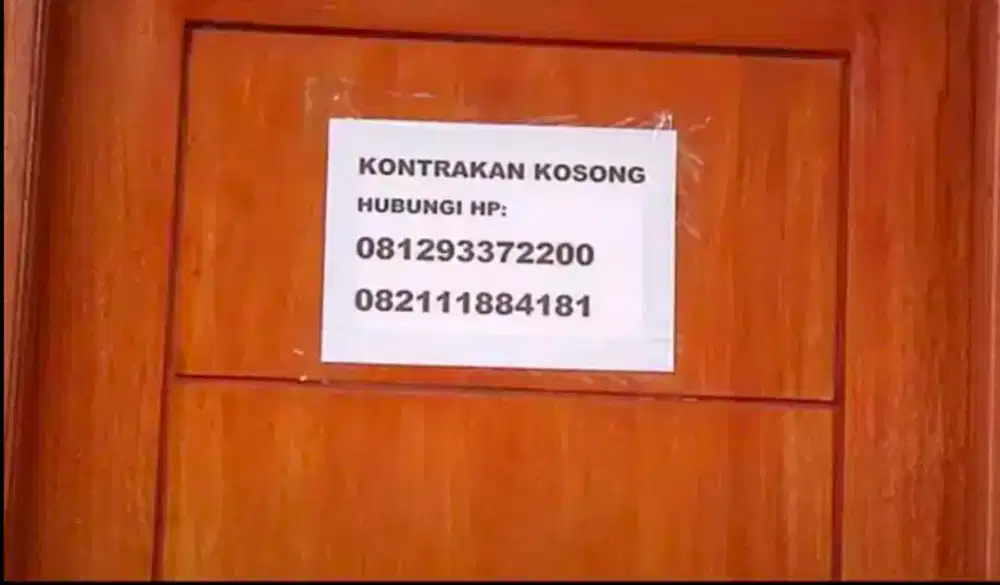Kontrakan 3 petak kamar