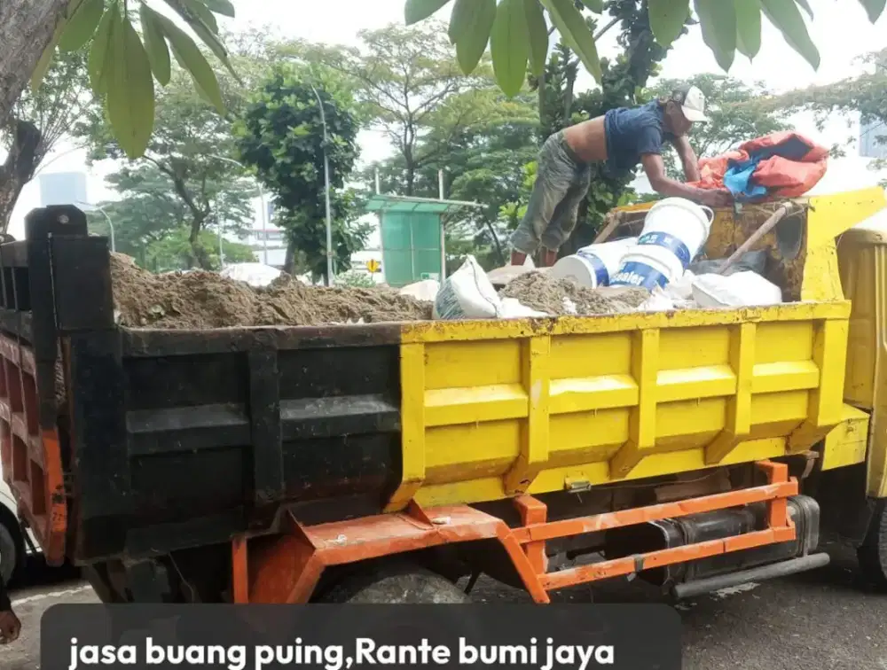 murah urugan truk engkel puing bangunan