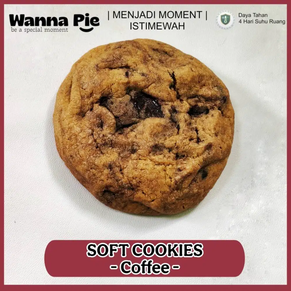 Soft Cookies Coffee Fresh Siap Kirim Wanna Pie Saila Bakery surabaya