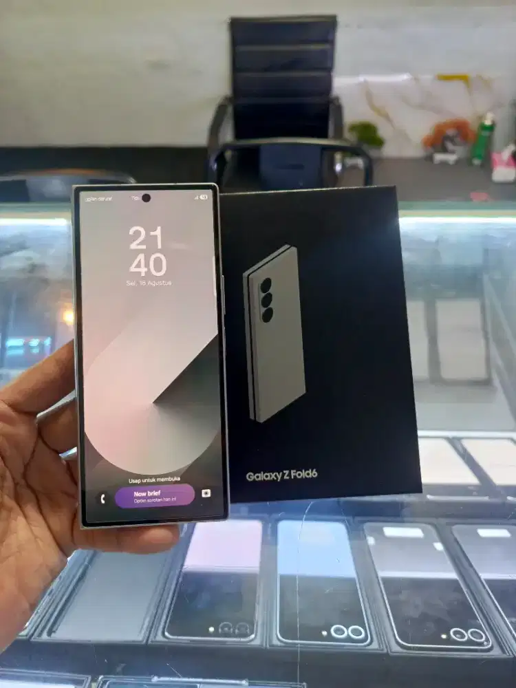 SAMSUNG Z FOLD 6 5G RAM 12/256GB ORIGINAL SEIN MULUS NORMAL FULLSHET