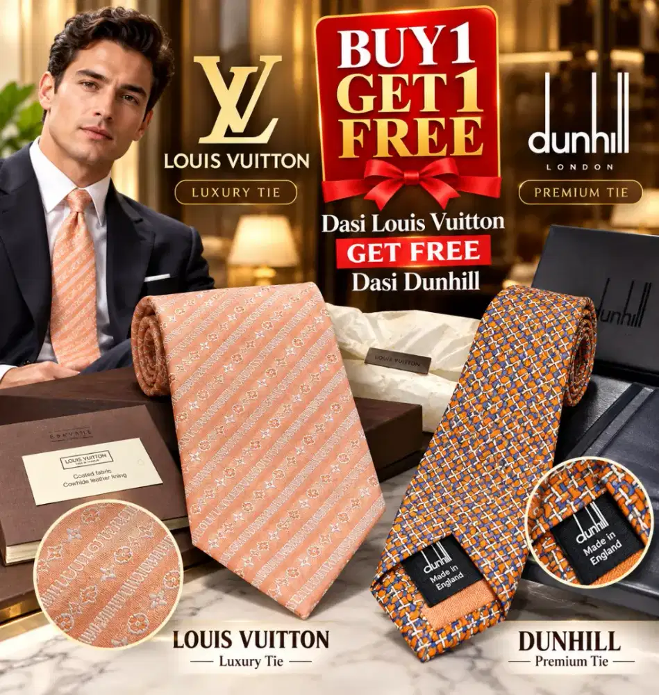 [NEGO]Dasi Louis Viutton FREE DASI DUNHILL