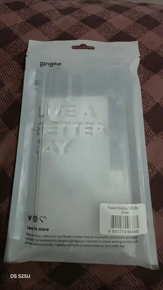Ringke Fusion Clear 100% baru dan original untuk Samsung S25 Ultra