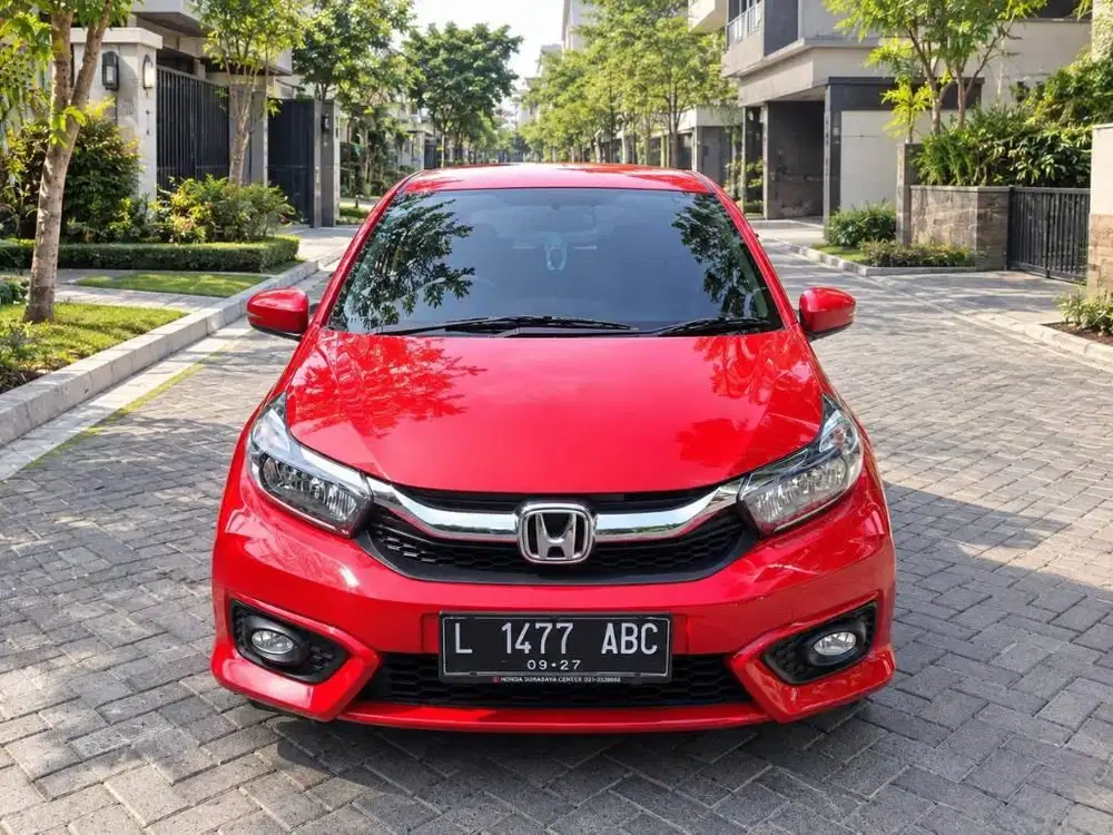 HONDA NEW BRIO 1.2 E MANUAL 2022 FACELIFT MERAH KILOMTER 29 RIBU ASLI
