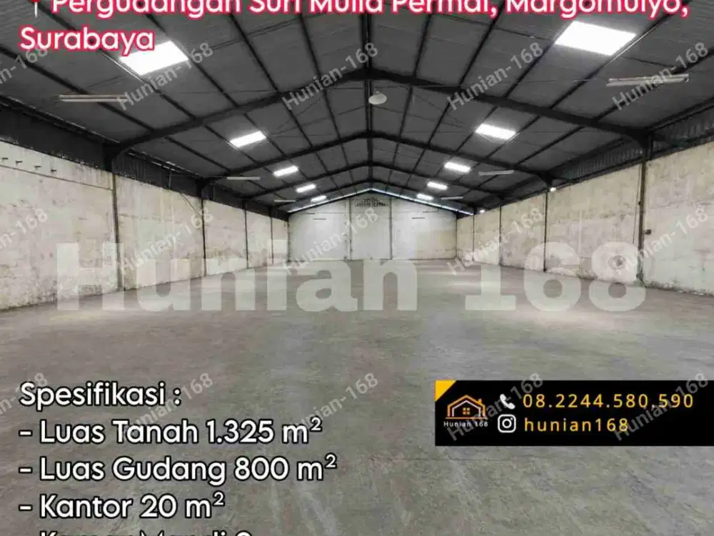 Sewa Gudang Baru Pergudangan Suri Mulia Permai Margomulyo Indah Surabaya Barat Industri Pabrik Bekas Kalianak Jaya Angtropolis Tambak Langon Osowilangun Sukomanunggal