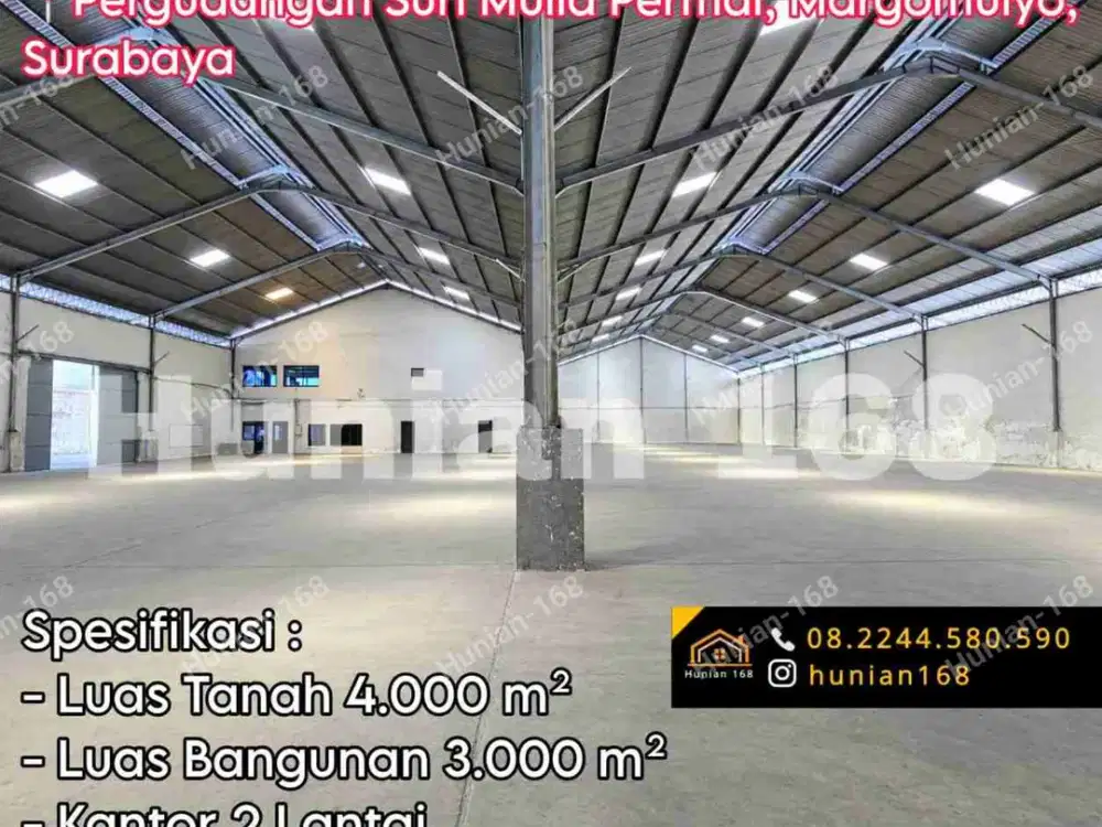 Sewa Gudang Baru Pergudangan Suri Mulia Permai Margomulyo Indah Surabaya Barat Industri Pabrik Bekas Kalianak Jaya Angtropolis Tambak Langon Osowilangun Sukomanunggal