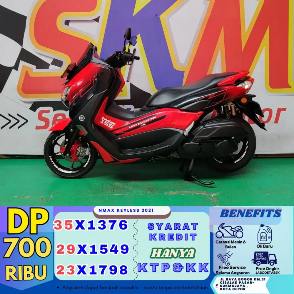 (DP 700 angsrn 43rb/hari) NMAX 2021 cash credt