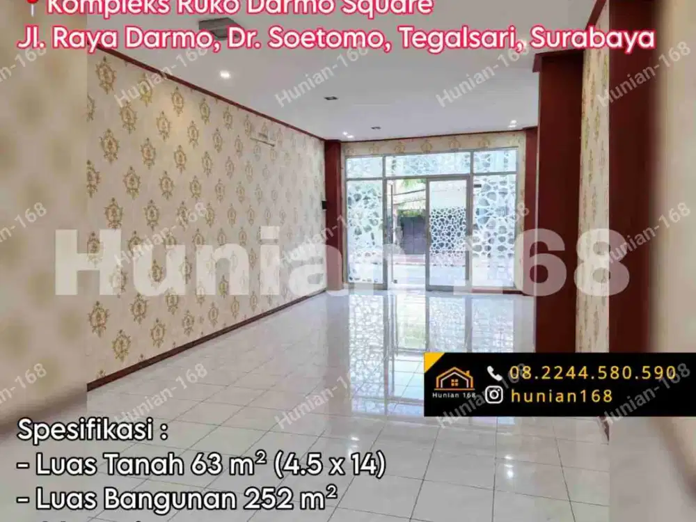 Jual Sewa Rumah Ruko Kantor Tengah Kota Surabaya Pusat Jalan Dr Soetomo Raya Darmo Square Diponegoro Tegalsari Kutai Indragiri