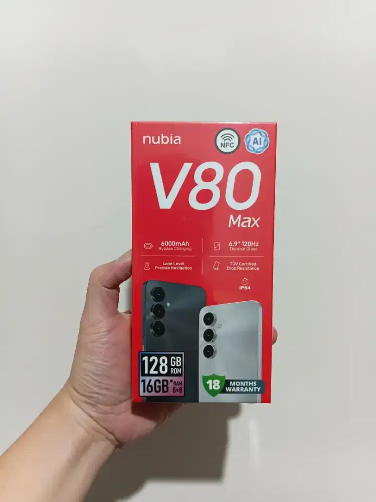 {BARU} Nubia V80 Max 8/128, SEGEL Garansi Resmi, Bisa COD