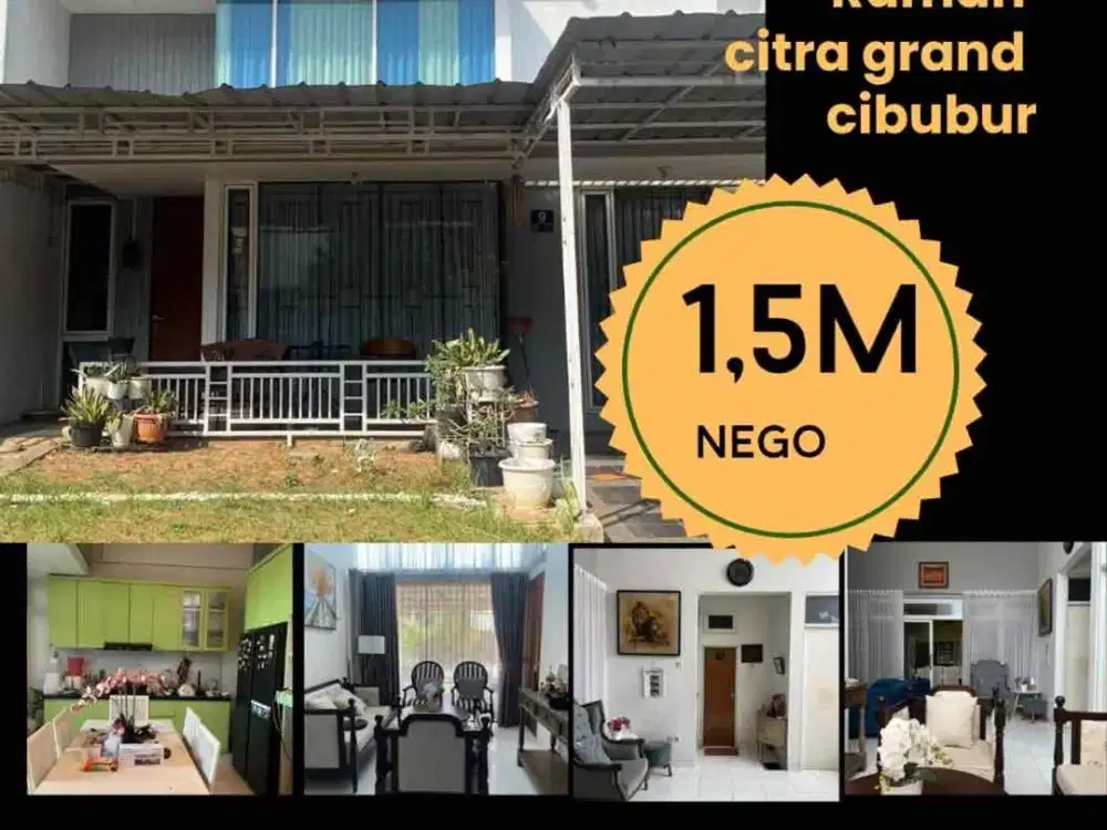 Jual cepat rumah siap huni citra gran cibubur
