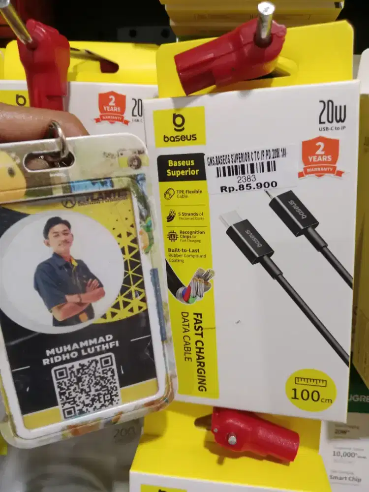 BASEUS SEPERIOR C TO IP PD 20W 1M | ATLANTIS DAHSYAT