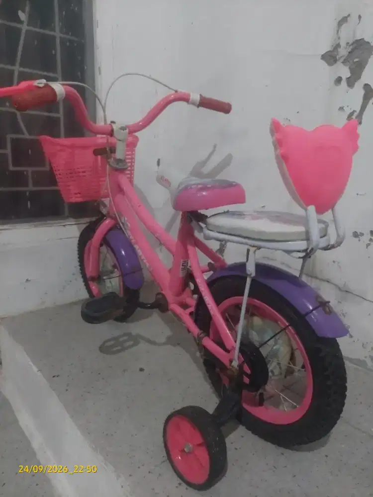 Sepeda Anak Perempuan Ukuran 12
