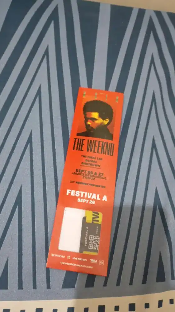 Tiket The Weeknd - Festiv : Jual cancel