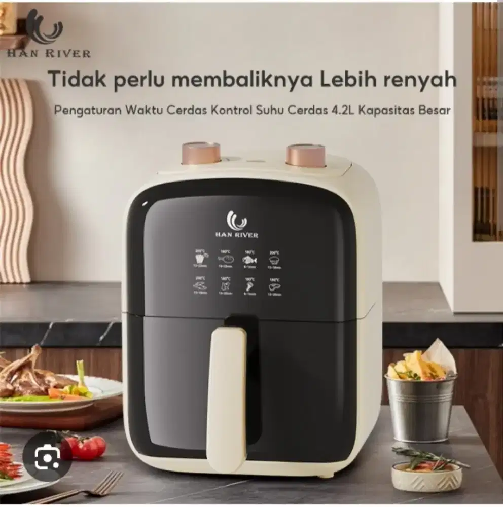 Airfryer Han river warna coklat muda